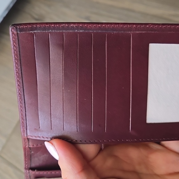 Vintage Tiffany & Co. Burgundy Long Wallet With Pen Holder And Notepad - Picture 6 of 8